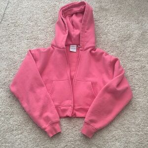 Aritzia Women's Pink Hoodie Jacket